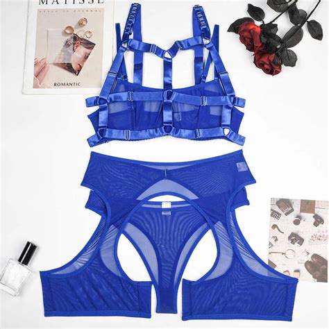 Sexy Set Jsy Sexy Soutien Gorge Et Culotte Ensemble Lingerie Ceinture