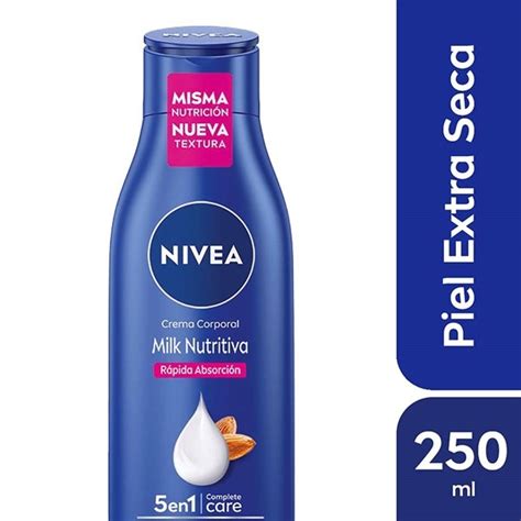 Nivea Crema Corporal Hidratante Milk Nutritiva 5 En 1 Piel Extra Seca