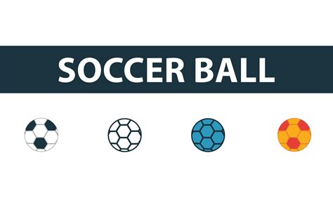 Soccer Ball Icon Set Graphic by aimagenarium · Creative Fabrica