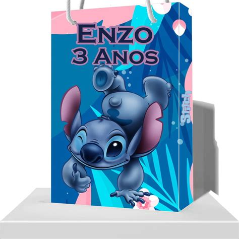 30 Sacolinha Personalizada De Lembrancinha Lilo E Stitch Elo7