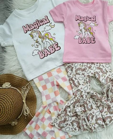 Magical Unicorn Babe T Shirt And Bell Bottoms Amelialilly Co Za