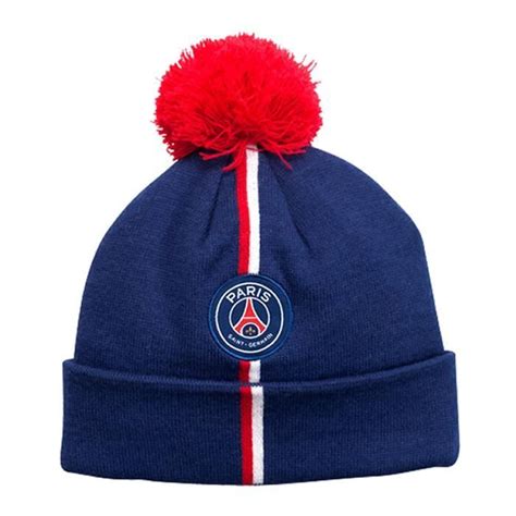 PSG Bonnet PSG Officiel à Pompon Bleu aille unique Cdiscount Prêt