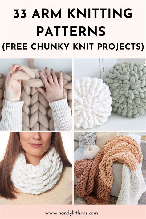 33 Arm Knitting Patterns Free Chunky Knit Projects Handy Little Me