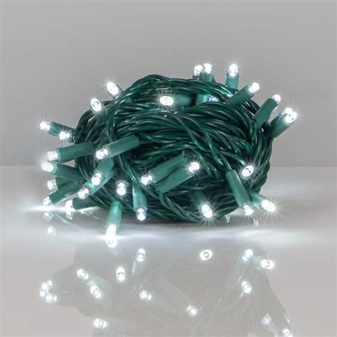 Kringle Traditions 5mm LED Cool White Christmas Lights, Mini LED String ...