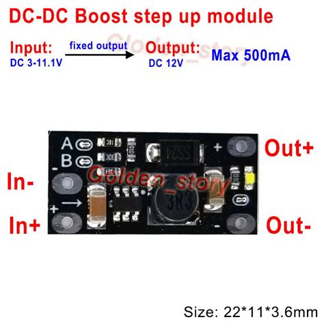 Dc Dc Boost Step Up Converter Board Power Module Dc V V V V To