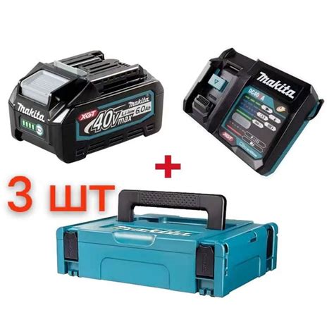 Аккумулятор BL4040 XGT, 40В, 4.0Ач, 6.0Ач 8.0Ач Makita 191B26-6 ...