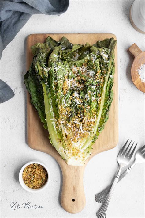 Caesar Salad Bread Crumbs With Grilled Romaine Kate Martino