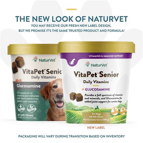 Naturvet Vitapet Senior Daily Vitamins Plus Glucosamine Pet Supplies