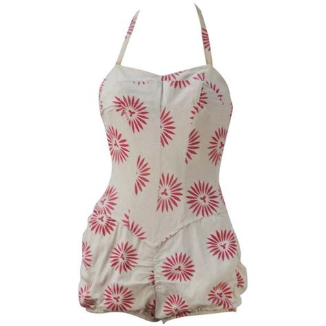 Preowned S Rose Marie Reid Bloomer Swimsuit Vintage One Piece