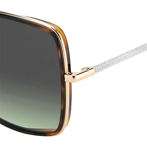 Gold Havana Jayla Square Sunglasses Brandalley