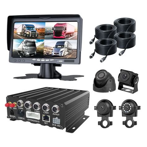 Mobile Surveillance Trailer Mdvr Fuel Monitoring System Truck Camera