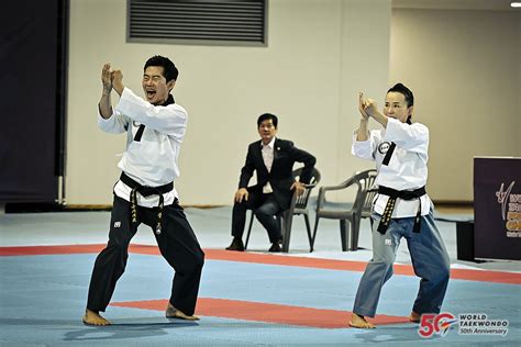 World Taekwondo Day Pair Over Muju Taekwondowon World