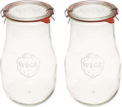 Amazon Weck Jars Tulip Liter Sour Dough Starter Jars Large