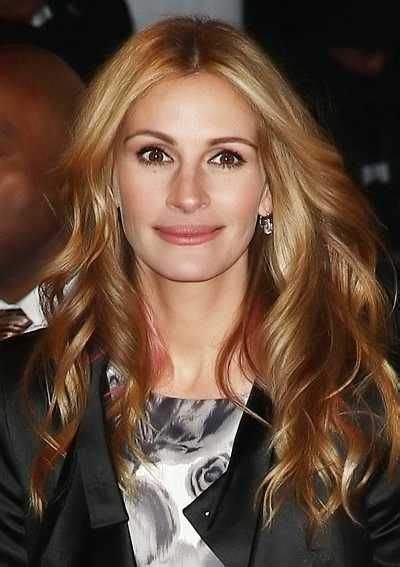 Julia Roberts With Strawberry Blonde Hair Color Hair Color