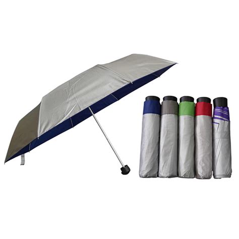 Umb Silver Coated Lightweight Foldable Umbrella Corporate Gifts