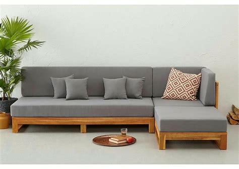 Jual Kursi Tamu Sudut Minimalis Sofa Ruang Santai Jati Ukir Jepara