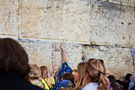 Le Donne Pregano Al Muro Occidentale Alias Immagine Stock Editoriale