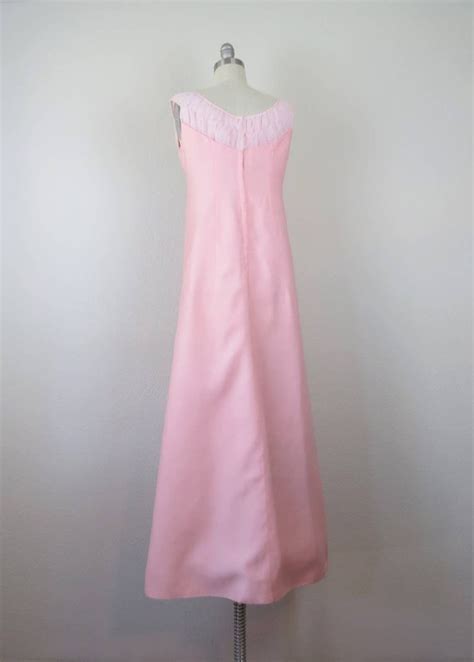 Vintage 1960s Emma Domb Dress Formal Maxi Party P… Gem