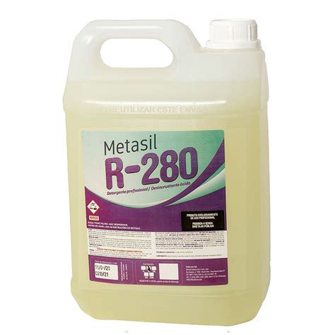 Detergente Desincrustante Ácido Concentrado R 280 5 Litros Gatti