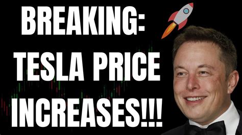 Breaking Tesla Price Increases Tsla Spy Nvda Qqq Coin Meta