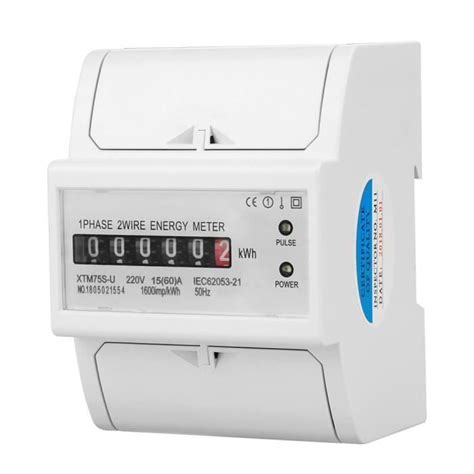 DEWIN Compteur KWh compteur électrique électronique sur rail DIN