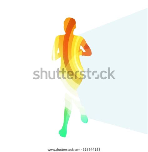 Woman Runner Sprinter Silhouette Illustration Vector Stock Vector