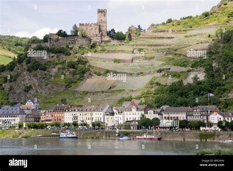 Castle Gutenfels Kaub Germany Stock Photo Alamy