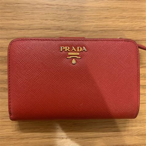 感謝の声続々！ Prada プラダ レディース 二つ折り財布 二つ折り財布 サフィアーノ イエロー グリーン レディース サフィアーノ 小物