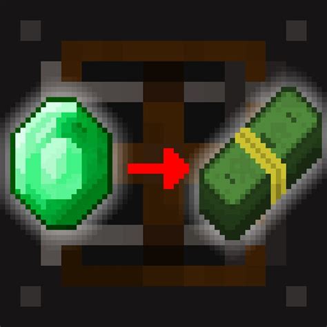 Emeralds To Money Minecraft Texture Pack