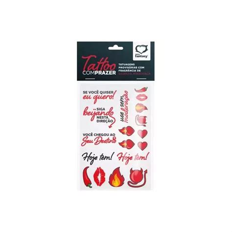 Cartela de Tatuagens Provisórias Dondocas Lingerie