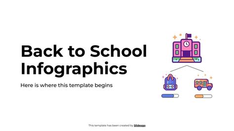 Back to School Infographics Template