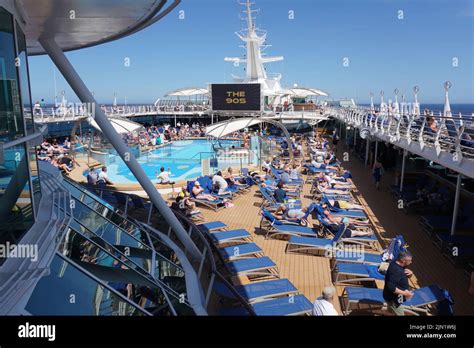 The Sun Deck And Pool On The Cruise Ship Discovery 2 Operated By