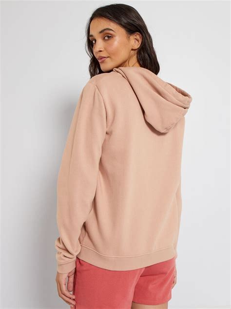 Sudadera Con Cremallera Y Capucha Rosa Kiabi