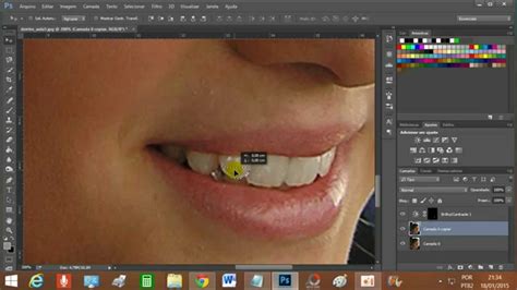 Como Clarear Os Dentes Photoshop CC YouTube