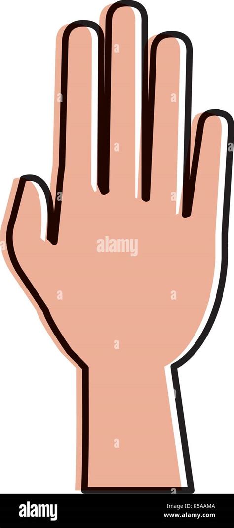 Hand Human Isolated Icon Stock Vector Image And Art Alamy