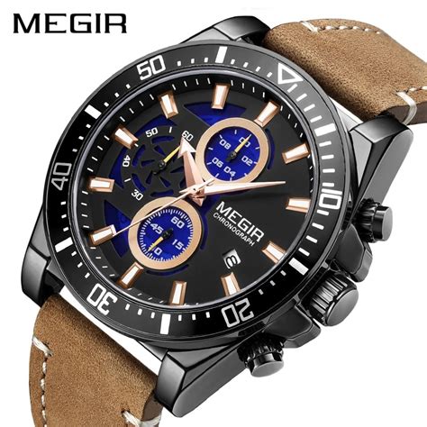 Megir New Fashion Business Waterproof Sports Luminous Men S Watches