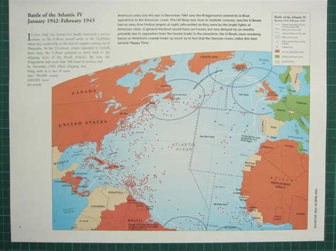 Carte De La Seconde Guerre Mondiale Bataille De L Atlantique Jan