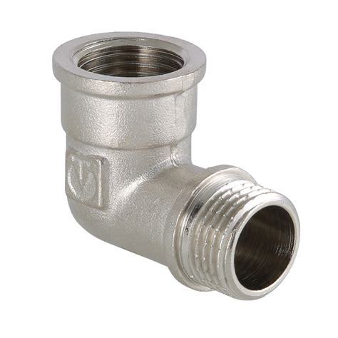 Угол 90° резьбовой ВН 1/4" латунь-никель VALTEC (VTr.092.N.0002 ...