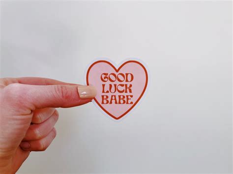 Good Luck Babe Sticker Chappell Roan Sticker Sticker For Laptop Water Bottle More Etsy
