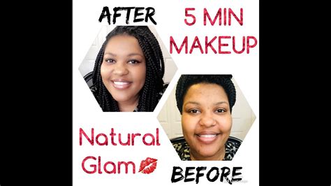 Quick And Easy 5 Minute Makeup Tutorial Natural Glam Youtube