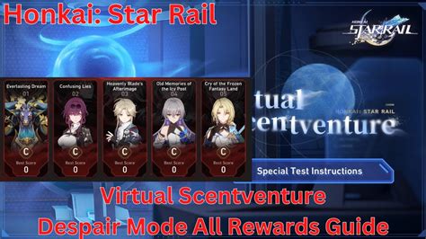 Virtual Scentventure Despair Mode All Rewards Guide Honkai Star Rail