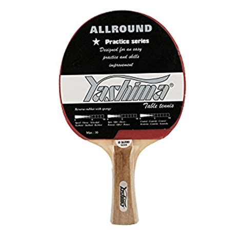 Yashima Star Allround Practice Series Table Tennis Bat Red Mike