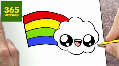 Dessin Facile A Faire Kawaii Ment Dessiner Nuage Kawaii Tape Par Tape