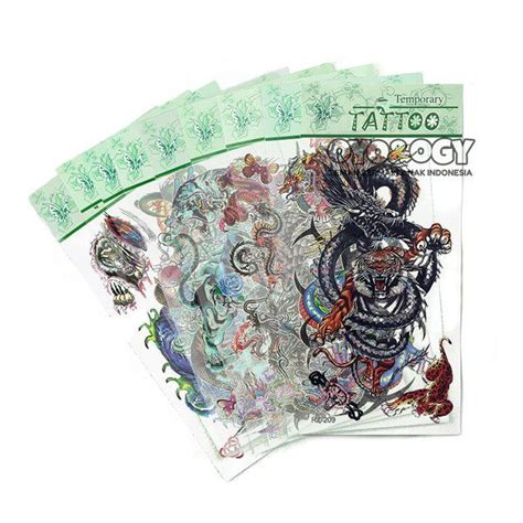 Paket Temporary Tattoo Tato Anak Temporer Sementara Fake Sticker Air