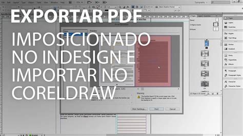 Exportar PDF Imposicionado No InDesign E Importar Para O CorelDRAW