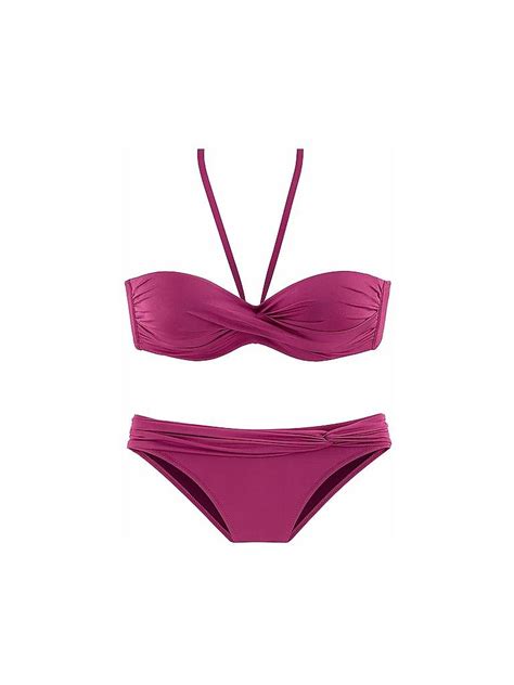 LASCANA Damen Bikini Rot