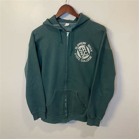 Vintage Vintage Slippery Rock College University Zip Up Hoodie Grailed