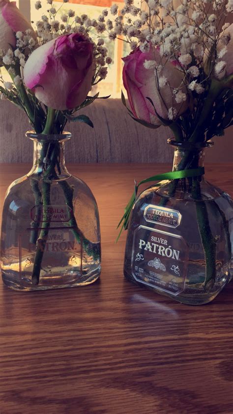 Get Old Tequila Bottles And Make Cute Flower Vases Tequila Bottles