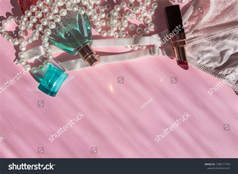 Lingerie Garter Stockings Perfume Bottle Lipstick Stock Photo Shutterstock