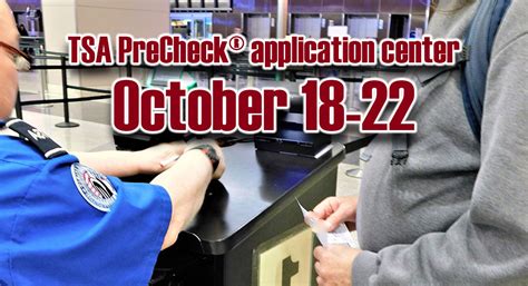 Temporary TSA PreCheck Application Center To Open For Appointments At